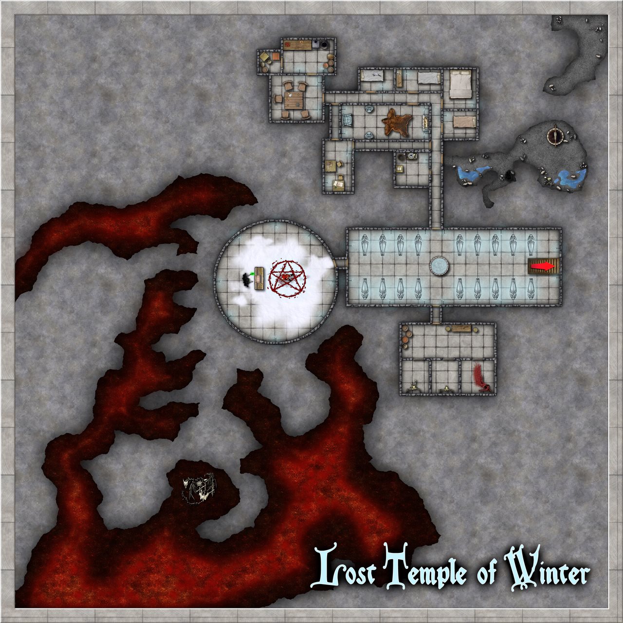 Nibirum Map: lost temple of winter by Lizzy_Maracuja